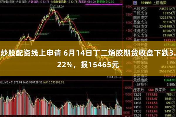 炒股配资线上申请 6月14日丁二烯胶期货收盘下跌3.22%，报15465元