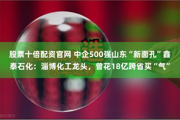 股票十倍配资官网 中企500强山东“新面孔”鑫泰石化：淄博化工龙头，曾花18亿跨省买“气”