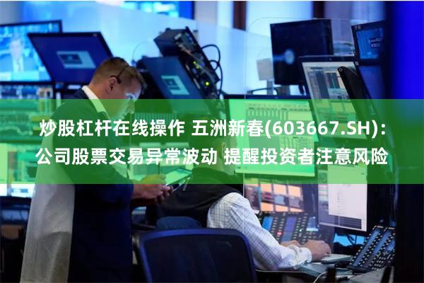 炒股杠杆在线操作 五洲新春(603667.SH)：公司股票交易异常波动 提醒投资者注意风险