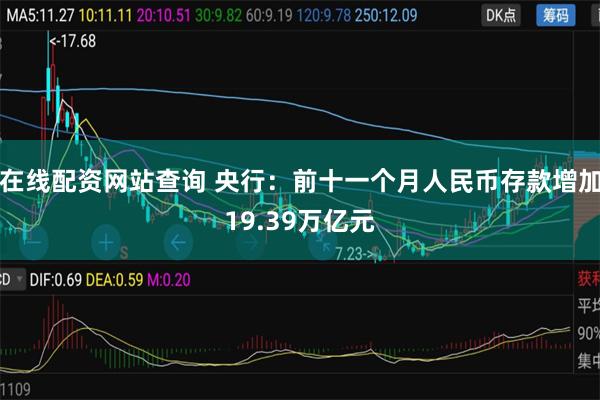 在线配资网站查询 央行：前十一个月人民币存款增加19.39万亿元