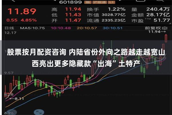 股票按月配资咨询 内陆省份外向之路越走越宽山西亮出更多隐藏款“出海”土特产