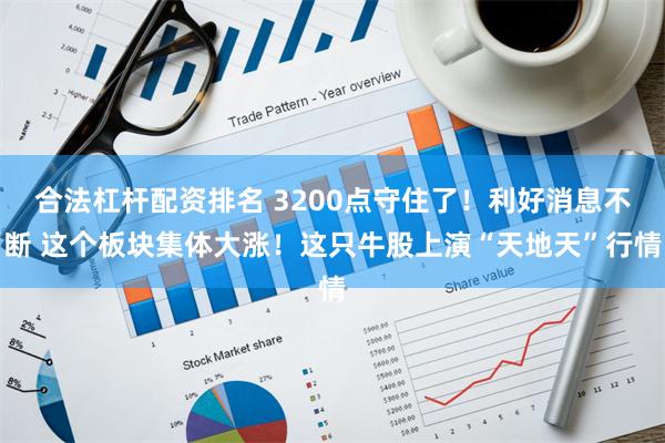 合法杠杆配资排名 3200点守住了!利好消息不断 这个板块集体大涨!这只牛股上演“天地天”行情