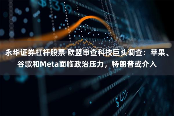 永华证券杠杆股票 欧盟审查科技巨头调查:苹果、谷歌和Meta面临政治压力,特朗普或介入