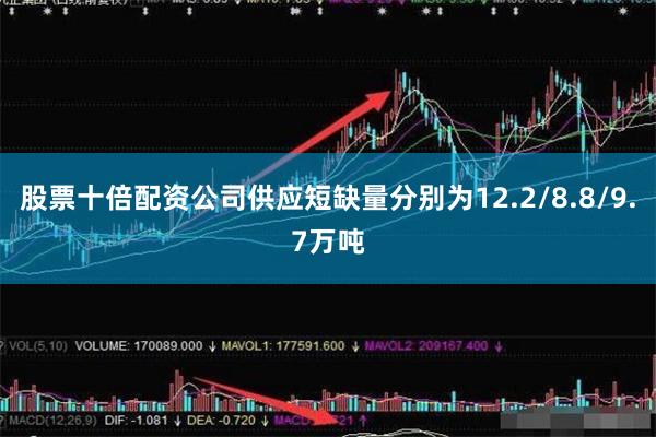 股票十倍配资公司供应短缺量分别为12.2/8.8/9.7万吨