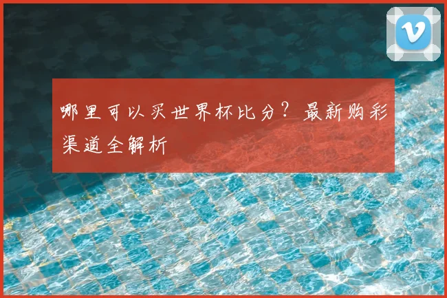 哪里可以买世界杯比分？最新购彩渠道全解析