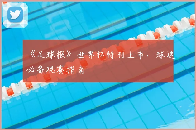 《足球报》世界杯特刊上市，球迷必备观赛指南
